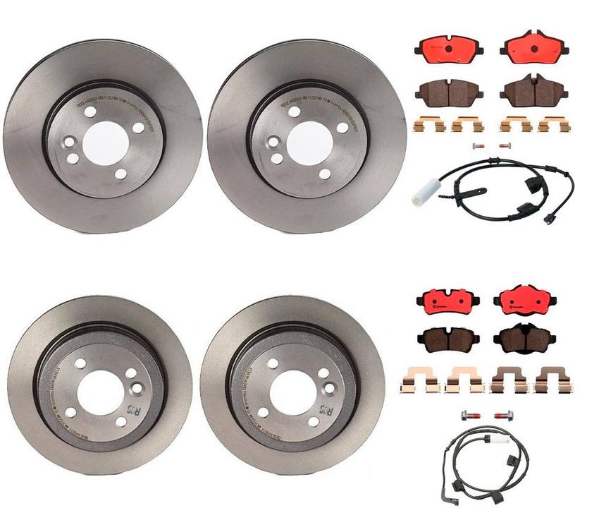 Mini Brakes Kit - Pads & Rotors Front and Rear (280mm/259mm) (Ceramic) 34216794059 - Brembo 3274681KIT